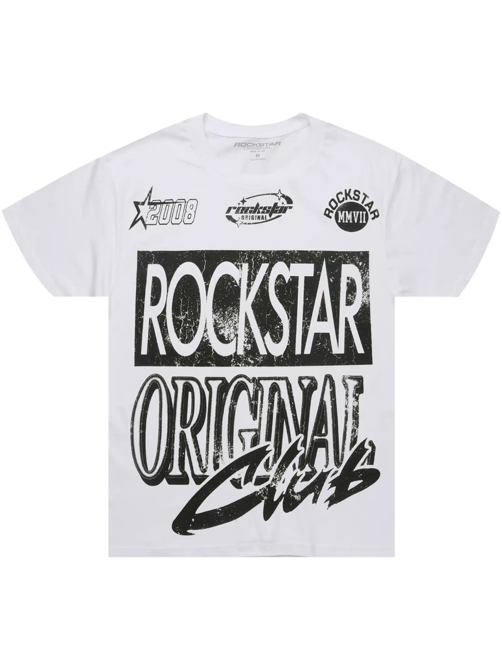 Rockstar Original Club White Graphic Tee